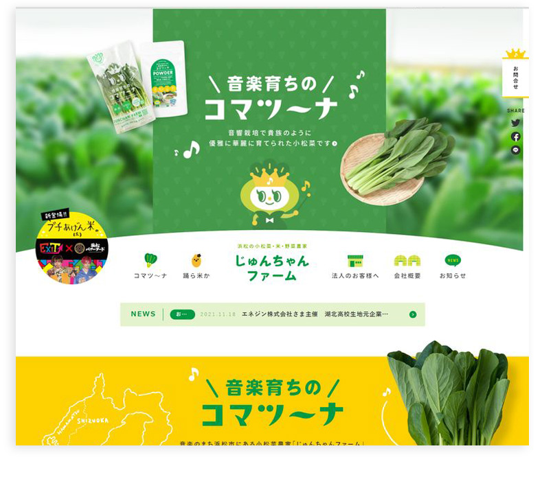 Japanese website design example